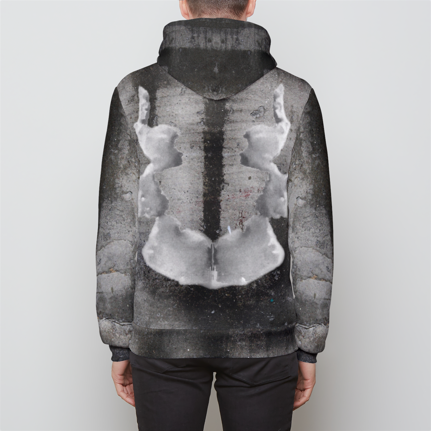 Rorschach Ink Blot #3 Psychology Series Unisex Zip Hoodie