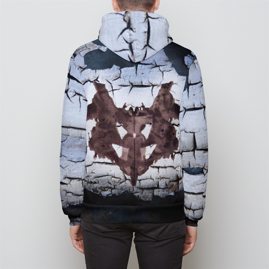 Rorschach Ink Blot 1  Unisex Zip Hoodie