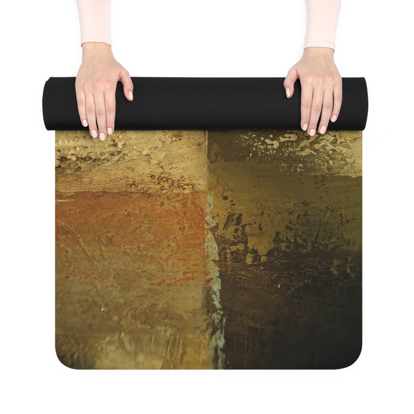 Abstract Painted Rubber Yoga Mat