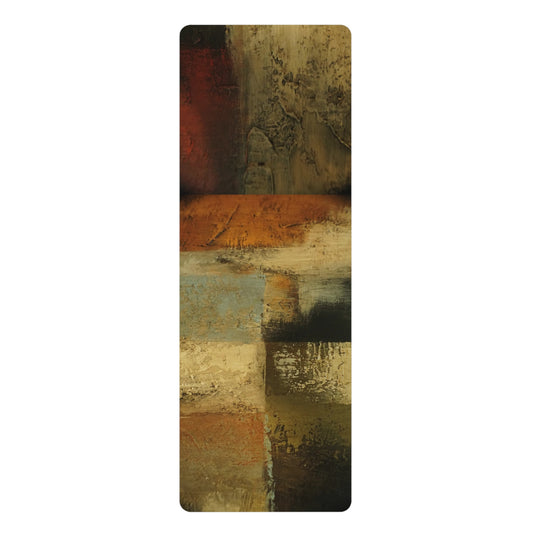 Abstract Painted Rubber Yoga Mat